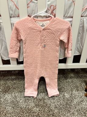 Pink Quilted Baby One-Piece